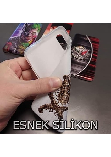 Merkezi Lenovo K5/ K5 Plus Kılıf Desen Baskılı Silikon Gizemli Adam Stk: 611 Telefon Kılıfı