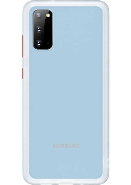 12796 Galaxy S20 Için Kılıf Benks Magic Smooth Drop Resistance Case, Beyaz