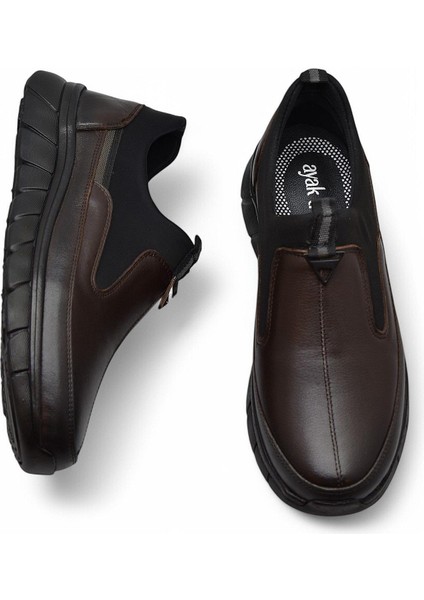 1453-2 Tam Ortopedik Hakiki Deri Unisex Günlük Ayakkabı Erkek Kadın Ayakkabı Hafif Poli Taban fırsatları