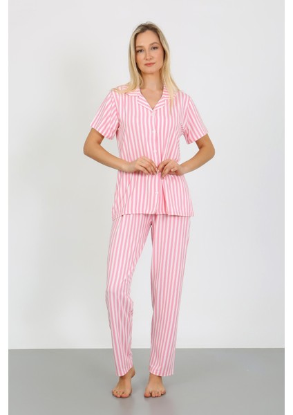 Kısa Kollu Milan Gömlek Pijama Takımı- Genç Anne Serisi modelleri