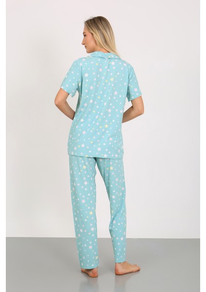 Kısa Kollu Milan Gömlek Pijama Takımı- Genç Anne Serisi fırsatları