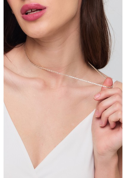 925 Ayar Uzun Küp Zincir 50 cm Unisex Kolye fiyatları