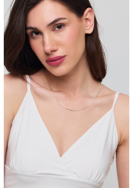925 Ayar Uzun Küp Zincir 50 cm Unisex Kolye indirimleri
