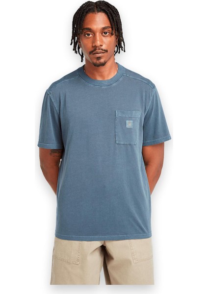 TB0A5VDH Garment Dye Chest Pocket Tee Erkek T-Shirt modelleri