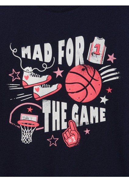 Kız Çocuk Lacivert Grafikli T-Shirt fiyatları