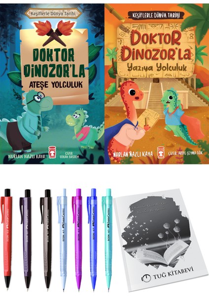 Doktor Dinozor'la Ateşe Yolculuk ve Doktor Dinozorla Yazıya Yolculuk