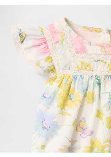 Bebek Çok Renkli Fırfırlı Outfit Set