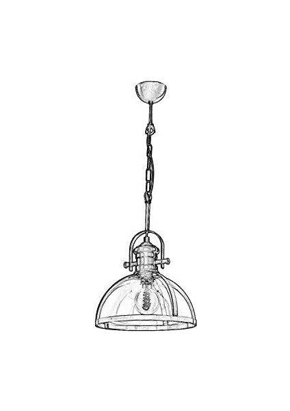 5063 Modern Avize, 60 W, Eskitme Çok Renkli