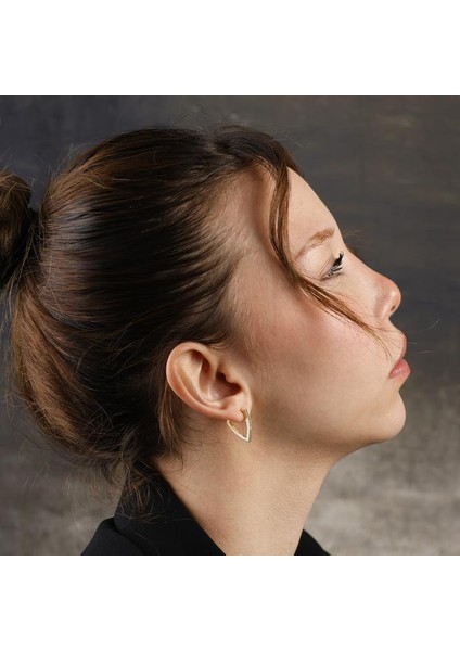 Siora Üçgen Taşlı | 14 Ayar Altın Küpe fiyatları