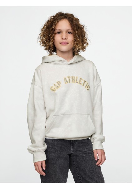 Erkek Çocuk Gri Vintage Soft Gap Logo Sweatshirt