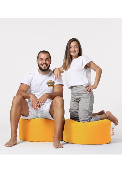 Yuvarlak Puf Outdoor Su Geçirmez 55 x 30