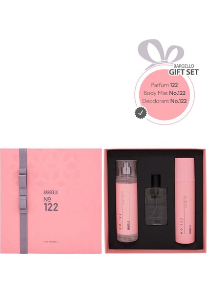 No 122 Kadın Parfüm ve Düzgün Deodorant Seti - 3'lü Hediyelik Özel Seri, Şık Tasarım fiyatları