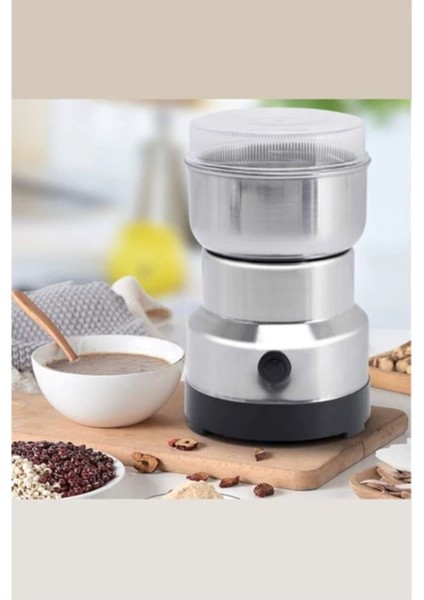 Mini Baharat Kahve Öğütücü Elektrikli Parçalama Makinesi Taşınabilir Kuru Tahıl Değirmeni Öğütücü indirimleri