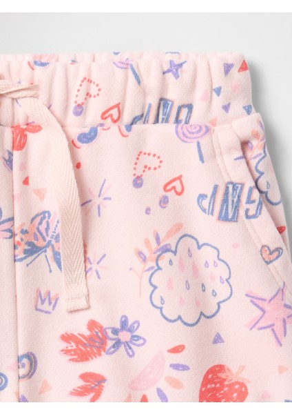 Kız Bebek Pembe Gap Logo Havlu Kumaş Pull-On Şort fiyatları