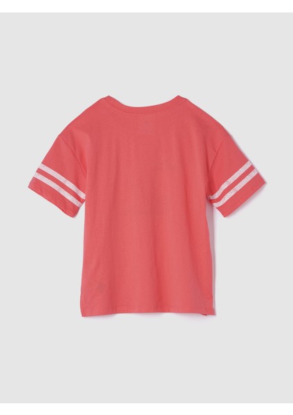 Kız Çocuk Pembe Gap Logo Grafikli T-Shirt modelleri