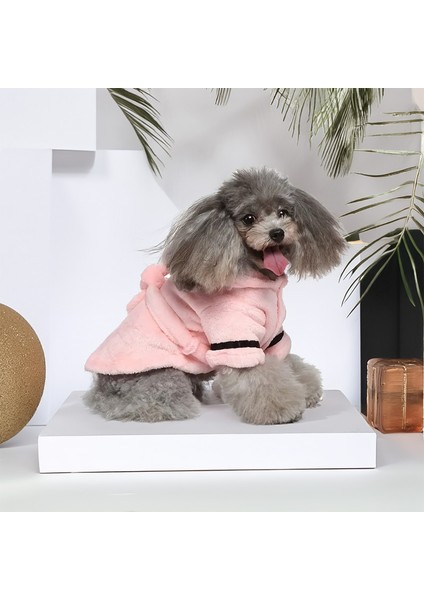 Kedi Köpek için Hızlı Kuruma Sağlayan Pembe Bornoz fırsatları