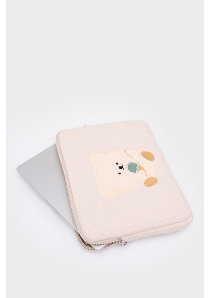 Teddy Bear Laptop Kılıfı 13" & 14" Inç Uyumlu Bej indirimleri