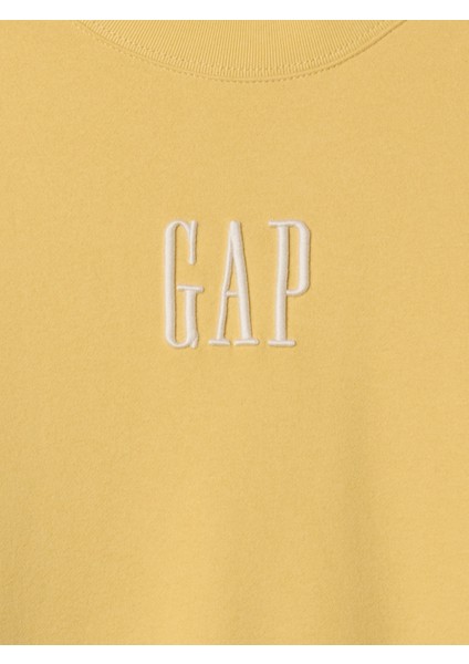 Erkek Sarı Gap Logo Vintage Soft Fleece Sweatshirt modelleri