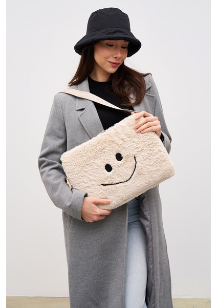 Smile Laptop Kılıfı 13" & 14" Inç Uyumlu Bej