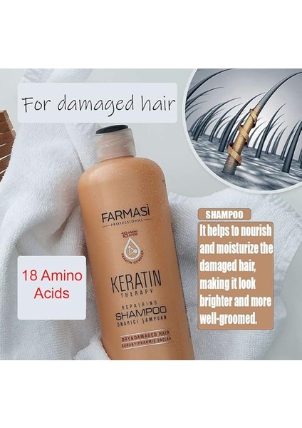 Keratin Therapy Şampuan 360 ml x 5 Adet