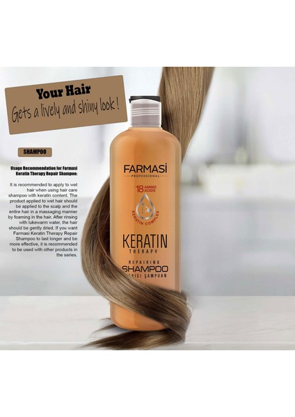 Keratin Therapy Şampuan 360 ml x 5 Adet
