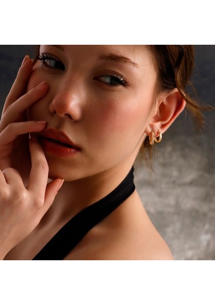 Siora Gen Taşlı 14 Ayar Altın Küpe | M fırsatları