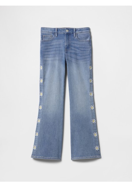 Kız Çocuk Medıum Wash High Rise '70S Flare Jean Pantolon