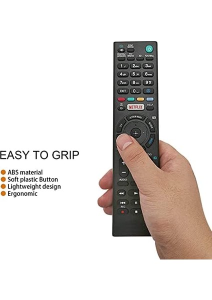 Sony Bravia Smart Tv Için Uygun Netflix Düğmeli Yeni Uzaktan Kumanda - Kurulum Gerektirmez RMT-TX100D RMT-TX200E RMT-TX101J RMT-TX102U RMT-TX102D