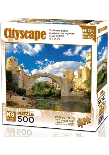 Games 500 Parça Old Mostar Bridge Bosna-Hersek Puzzle