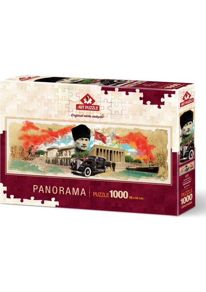 Puzzle Atatürk Kolajı 1000 Parça Panorama Puzzle