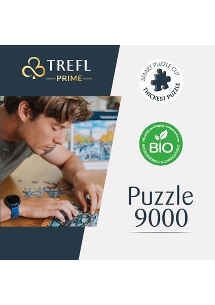 81020 9000 Parça Büyük Yapboz, En Kalın Karton, Organik, Eko, Masal Karakterli Kolaj, Yetişkinler ve 12 Yaş Üstü Çocuklar Için Eğlence, , En Büyük Koleksiyonu