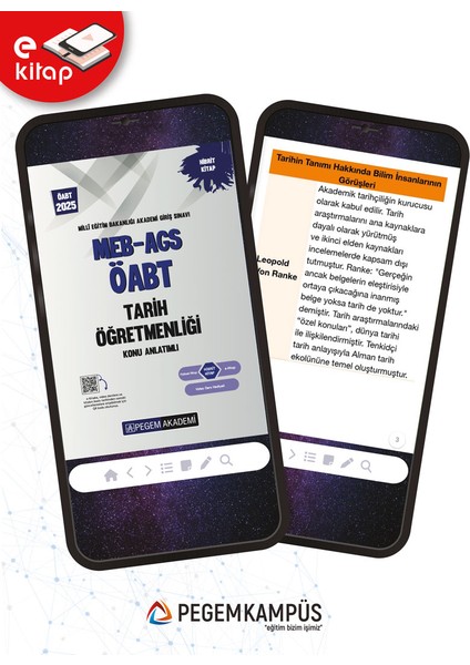 2025 MEB-AGS ÖABT Tarih Öğretmenliği Konu Anlatımlı E-Kitap fiyatları