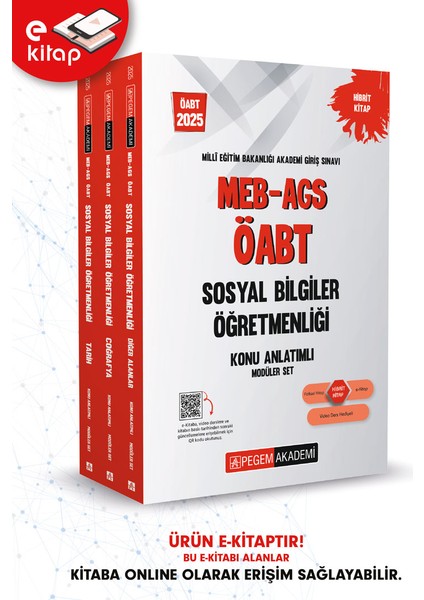 2025 MEB-AGS ÖABT Sosyal Bilgiler Öğretmenliği Konu Anlatımlı E-K