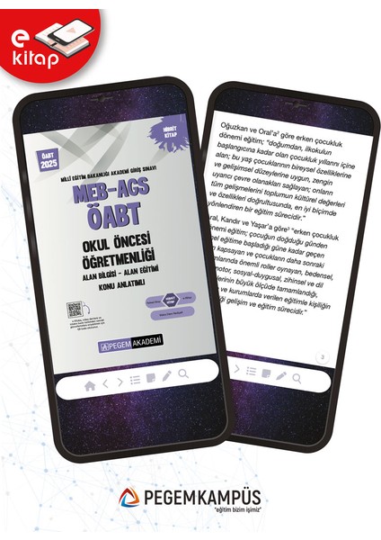 2025 MEB-AGS ÖABT Okul Öncesi Öğretmenliği Konu Anlatımlı E-Kitap