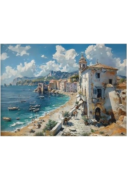 Puzzle - Sahil Kasabası / 1000 Parça Puzzle, #1181
