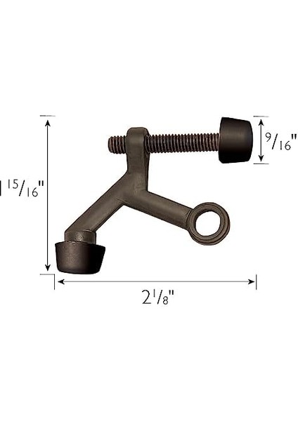 House 181800 Standart Menteşe Pin Er Kapı Stoperi (10), Yağla Ovulmuş Bronz