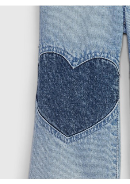 Kız Bebek Medıum Wash Pull-On Straight Leg Jean Pantolon