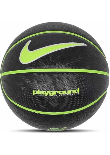 Everyday Playgraund 8p Graphic Deflated Unisex Basketbol Topu N.100.4498.044.07-SIYAH-YŞL