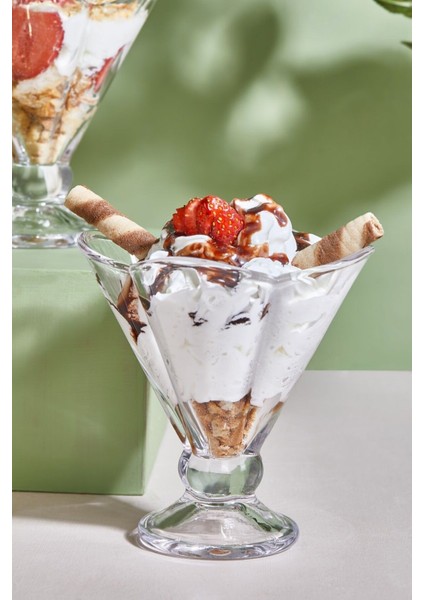 Orion 2 Parça Cam Magnolya/puding/tatlı/dondurma Kasesi modelleri