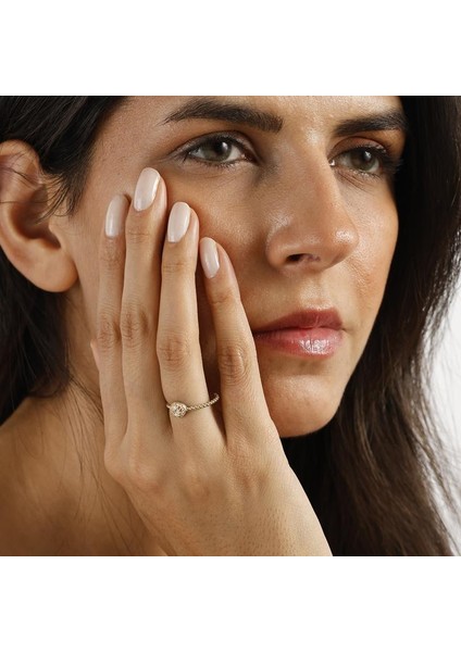 Siora Işıltılı Küre Mini | 14 Ayar Altın Yüzük modelleri