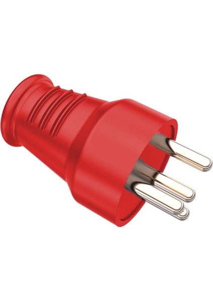 3X25A (3p+E) 380V Kırmızı Düz Fiş
