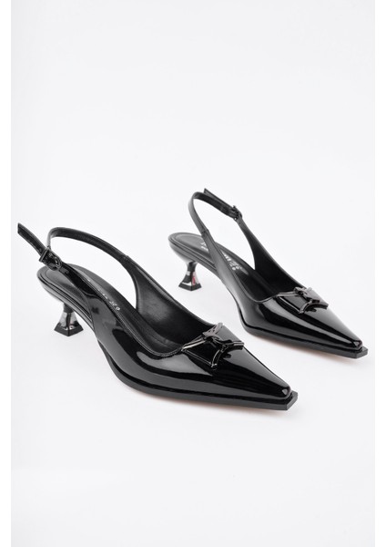 Forest Arkası Açık Toka Detaylı Günlük Klasik Topuklu Kadın Stiletto Ayakkabı fiyatları