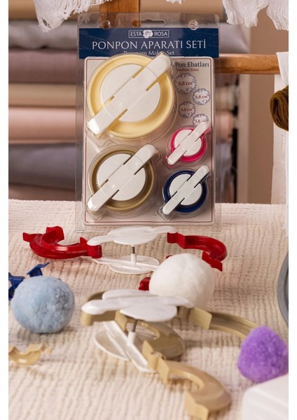 Pon Pon Aparatı 4 Adet Set