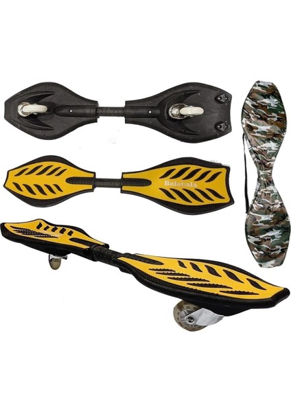 Waveboard Şeytan Kaykay LED Işıklı Tekerler Taşıma Çantalı