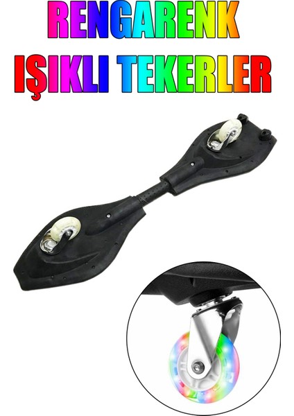 Yeni Nesil Sörf Kaykayı Işıklı Teker Waveboard modelleri