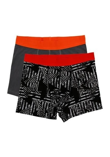 Wild Erkek Pamuklu 2'li Boxer - WD2006