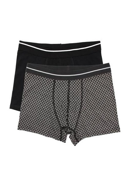 Wild Erkek Pamuklu 2'li Boxer - WD2002