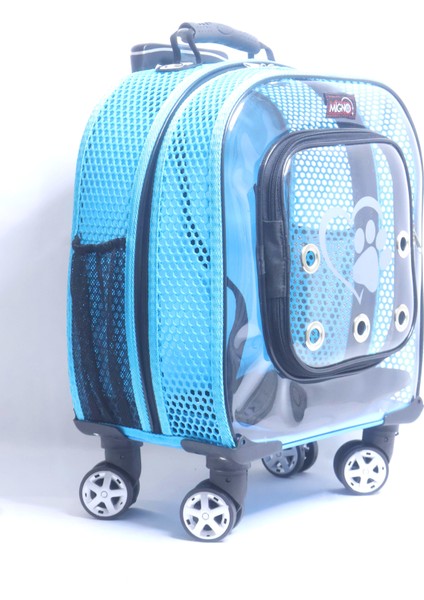 Prime Fileli Model Kedi Köpek Taşıma Çantaları – Turkuaz 40 x 22 x 40 cm