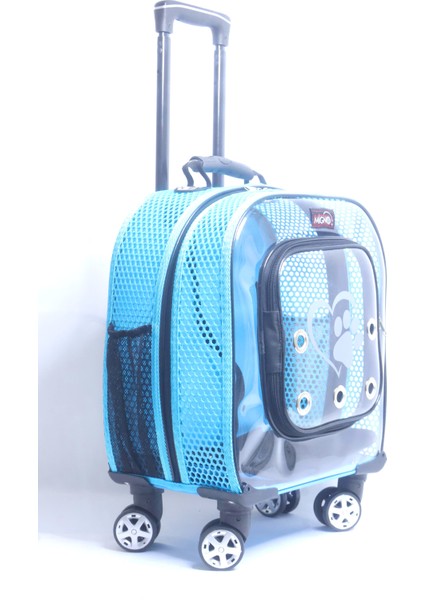 Prime Fileli Model Kedi Köpek Taşıma Çantaları – Turkuaz 40 x 22 x 40 cm