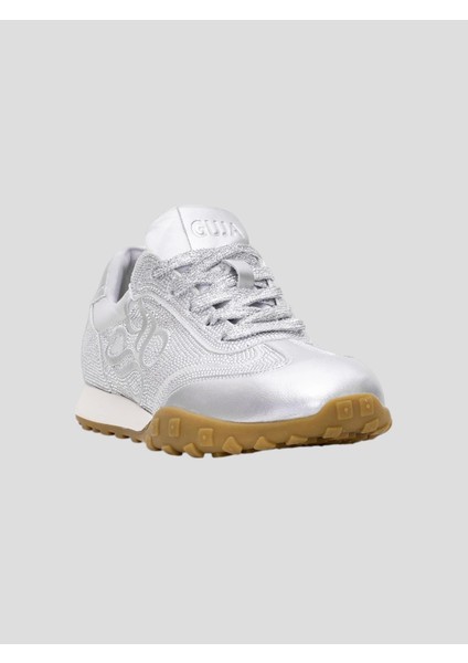 25Y318 Kadın Taşlı Günlük Spor Ayakkabı Gümüş fiyatları